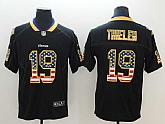 Nike Vikings 19 Adam Thielen Black USA Flag Fashion Color Rush Limited Jersey,baseball caps,new era cap wholesale,wholesale hats